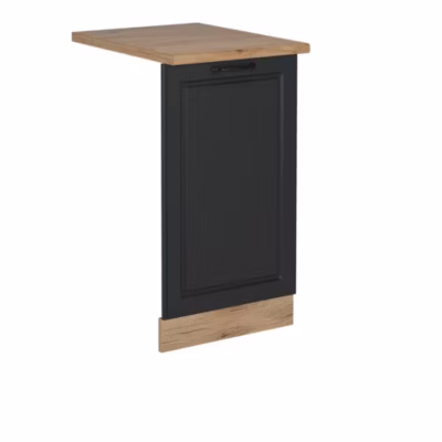 Vicco Façade de lave-vaisselle Anthracite campagne 45cm , PT Chêne