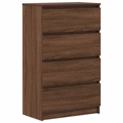 815077 vidaXL Buffet Chêne marron 60x35x98,5 cm Bois d&rsquo;ingénierie