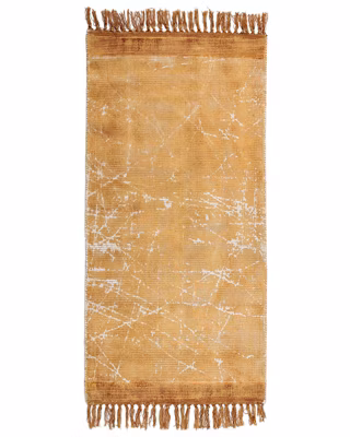 Tapis HANLI Orange 80 x 150 cm Soie artificielle