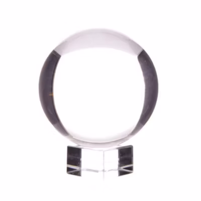 boule de cristal sur support 60mm- vendu par 1