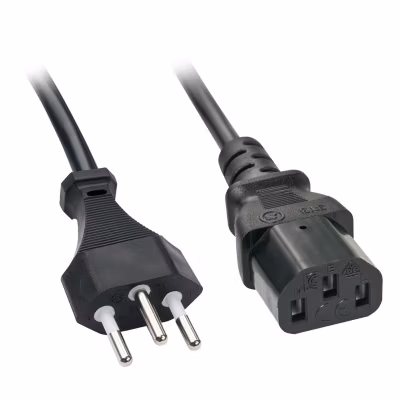 Câble électrique secteur IEC – Suisse 5m LINDY