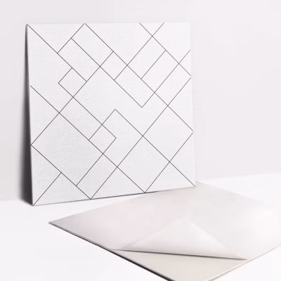Carreaux vinyle Tulup 30×30 cm Carrés minimalistes 9 pcs