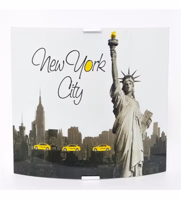 Applique murale lampe intérieur en verre New York Compatible LED E27