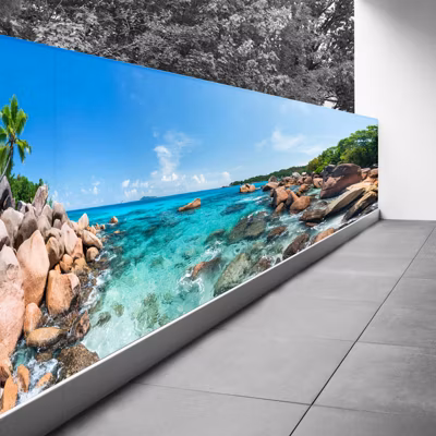 Brise vue Trompe l&rsquo;oeil – 90×315 cm – Vue mer 3617689696379