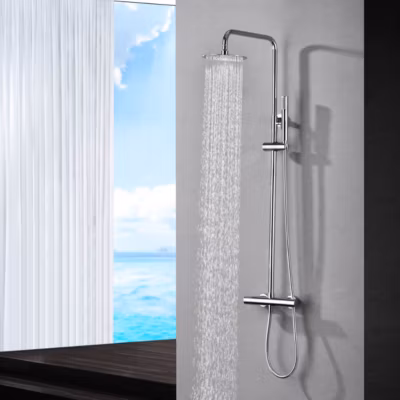 Colonne de Douche Thermostatique Anti-Calcaire Chrome IMEX MONZA BTM039