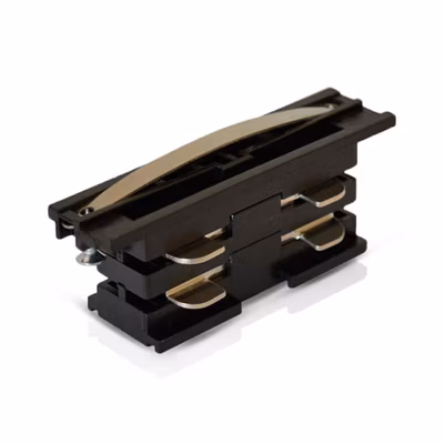 Connecteur Triphasé Jonction Noir Rail 3A 230V 66x20mm IP20