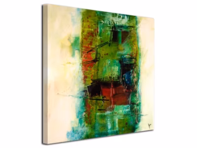 DECLINA, Tableau toile imprimée, Tableau toile carré design Abstrait, 50×50 cm
