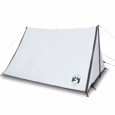 Tente de camping 2 personnes blanc tissu occultant imperméable vidaXL