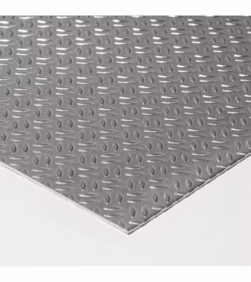 Plaque Aluminium Grain de riz, ép. 1/2mm, Hauteur 60cm x Largeur 100cm