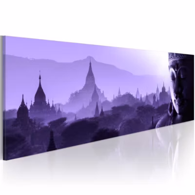 Tableau Zen Purple Zen 135×45 cm