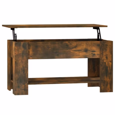 vidaXL Table basse Chêne fumé 101x49x52 cm Bois d&rsquo;ingénierie 819272