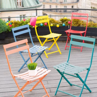 Chaise de jardin pliante Greensboro Groseille – Hespéride