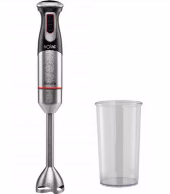 Mixeur plongeant 1200w gris/noir/rouge Solac S91603600 pro 1200