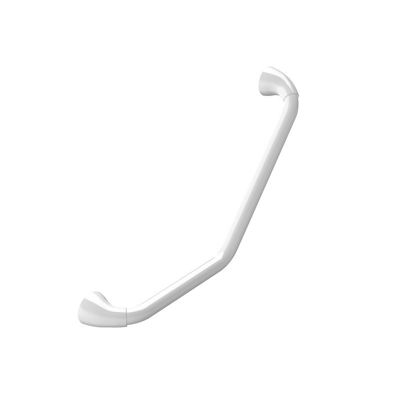 Barre de redressement ou d&rsquo;appui coudée PROF Acier Inox 73,5cm Blanc Spirella