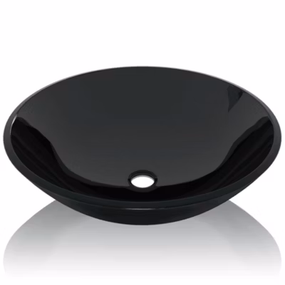 Lavabo vasque salle de bain verre verre transparent Helloshop26