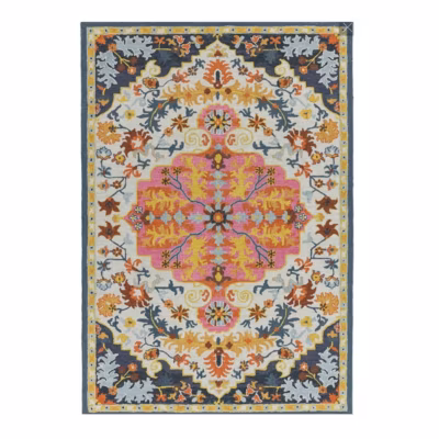 Tapis salon et chambre classique en laine  BONDI MEDAILLON 200×290 cm