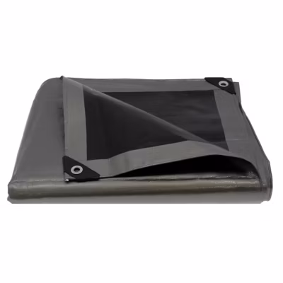 Bâche de protection grise ultra résistante – 260 g/m² – 3 x 4 mètres GT Market