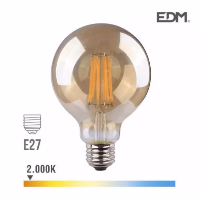 Ampoule LED E27 8W Globe G95 é
