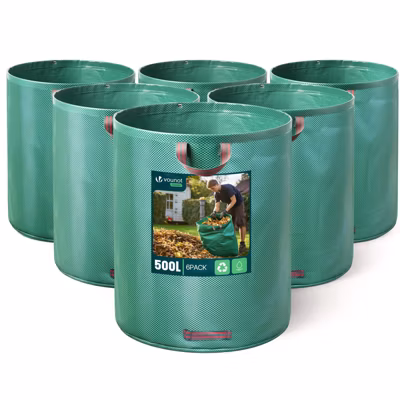 Sac de jardin 500L Lot de 6 sacs Extra Large VOUNOT
