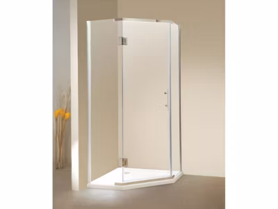 Paroi de douche d&rsquo;angle porte battante – receveur inclus – ARDIA – 90×185 cm