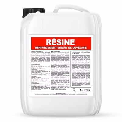 Résine cuvelage, résine étanche et souple, adjuvant enduit C3 Stop Humidité PROCOM-5-Blanc laiteux