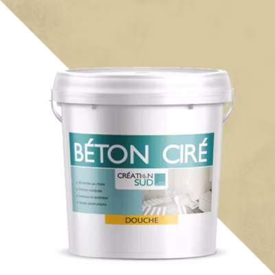 Béton ciré salle de bains – Kit complet 5m² (en 2 couches) –  Sable – CREATION SUD