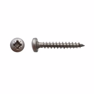 100 Vis Bois Tête Cylindrique Pozidriv 5 x 50 mm – Inox A2 – D-Work