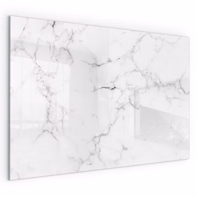 Plaque de Sol décorative Cheminée Wallfluent 60×40 cm Motif marbré veiné Plaque de Sécurité