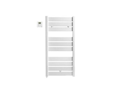 Sêche-serviettes électrique 500W, H.109.4 x l.51 cm Madras blanc