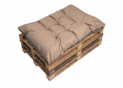 Coussin de palette 120x80cm, coussins de banc Beige, coussin extérieur/intérieur coussins de sol confortables