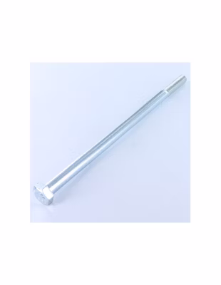 Corps de boulon filetage partiel Tête hexagonale TH M10X210 Classe 8.8 Acier zingué blanc – 1 pièce