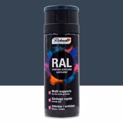 Aérosol professionnelle RAL multi-supports Richard 7024 Gris Graphite