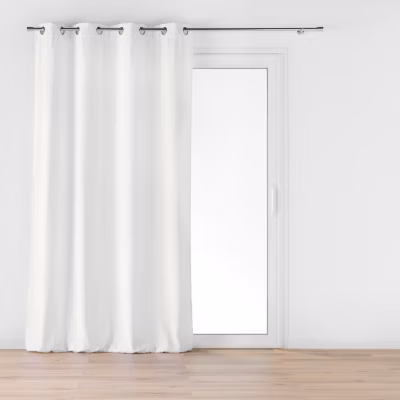 Rideau a oeillets 140 x 260 cm velours jacquard mika Blanc