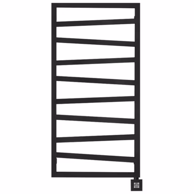 Sèche-serviette électrique noir de 600mm de haut et 500mm de large – 300 Watt – ZIG600/500E8N