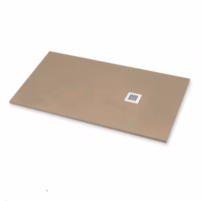 Receveur de Douche 100X175 cm Ligne Vulcano Fin Beige Ral 1019 en Résine Synthétique et Poudre de Marbre  – FRASCIO