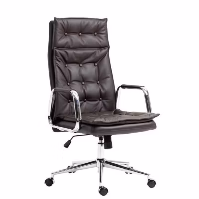 -CLP-Fauteuil de bureau Sotira en véritable cuir ajustable et pivotant-Array