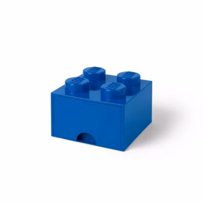 Brique de Rangement LEGO 1 tiroir 4 tenons – Bleu