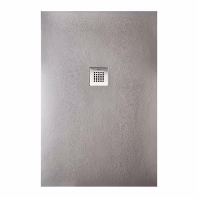 Receveur de douche STRATO extra plat Gris – 90 x 70 cm – Résistant et Facile à installer – Salle de bain – Douche