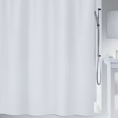 Spirella Rideau de douche Polyester MAYA 180x180cm Blanc