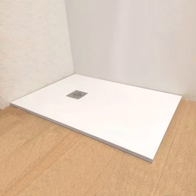 Receveur de douche en résine VALENCIA Finition Ardoise 70×140 Blanc