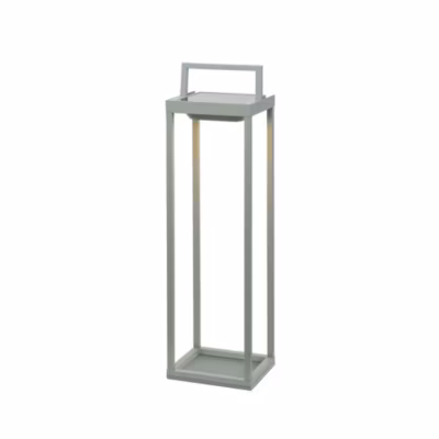 Zafferano – Lanterne solaire à 2 LED, 56,4 cm – Lampe murale et de table à piles 2W avec capteur crépusculaire – Vert sauge