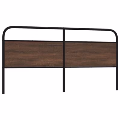 Tête de lit de remplacement chêne marron 200 cm acier et bois d&rsquo;ingénierie vidaXL