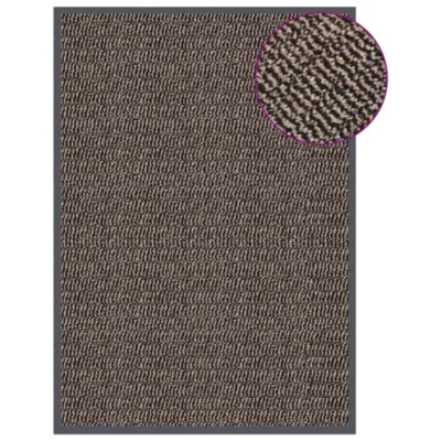 Paillasson touffeté 60×90 cm Marron foncé vidaXL