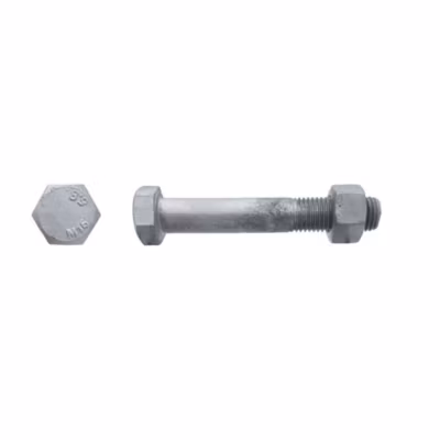 25 Boulons Charpente Tête Hexagonale F/Partiel 20 x 150 mm – 4014/4032 – 6.8 – Galvanisé – D-Work