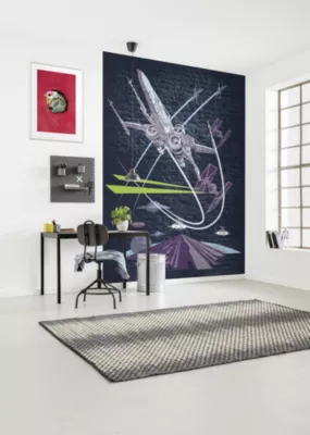 Papier peint panoramique sur intissée de Komar – Star Wars Classic Concrete X-Wing – Taille: 200 x 280 cm