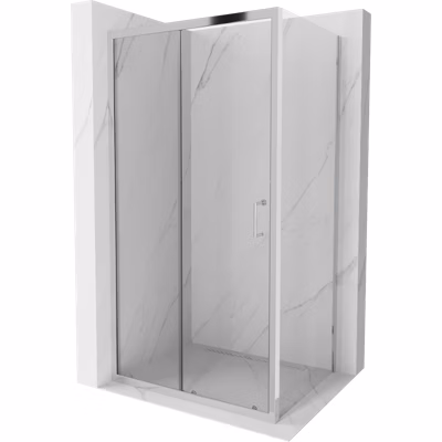 Mexen Apia cabine de douche coulissante 90 x 80 cm, transparente, chromée – 840-090-080-01-00