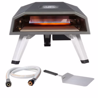 Four à pizza à gaz 4400W Diam 30cm + Pelle à pizza SAHARA