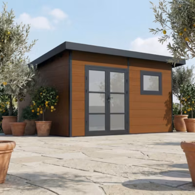 Abri de Jardin Composite ALMA – 15m2 – Brun – Cabane de Jardin