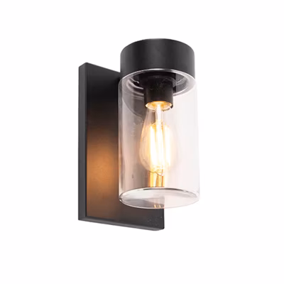 Applique murale d&rsquo;extérieur intelligente noire IP44 avec WiFi ST64 – Jarra