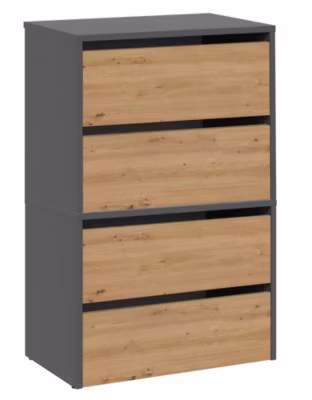 Meuble à chaussures modulable – Dimensions 60x36x88cm – 4 portes rabattables-MONZ
